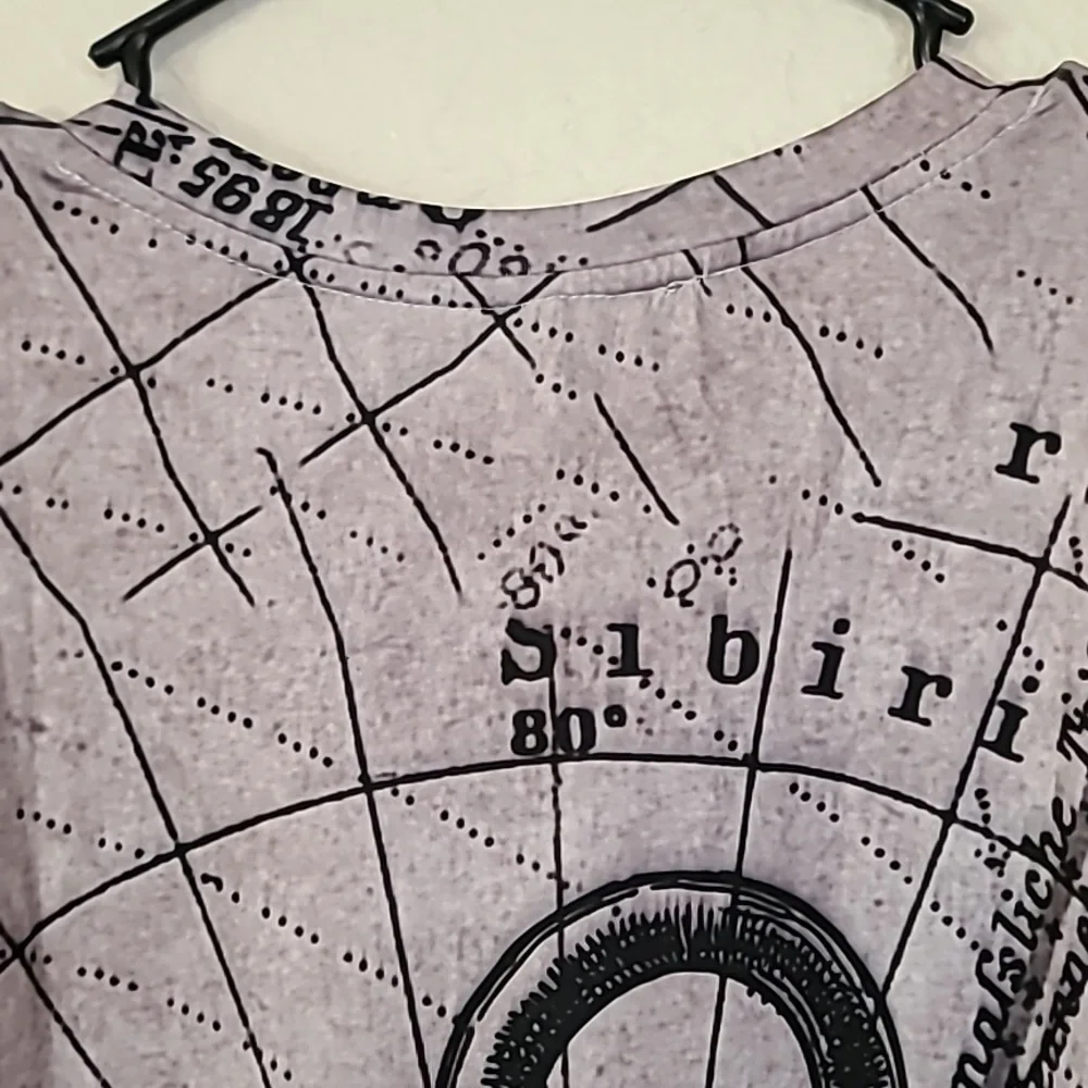 Nautical Voyage Anchor Script Mens Graphic T Shirt Dry Fit Grey Size 2XL - Picture 12 of 16